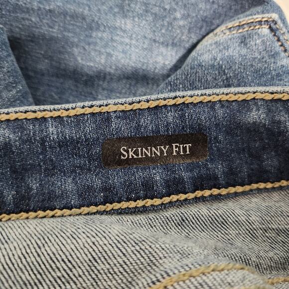 Judy Blue Skinny Fit Button Fly Jeans Stretch High Rise Denim Pants 11/30 - Picture 8 of 9